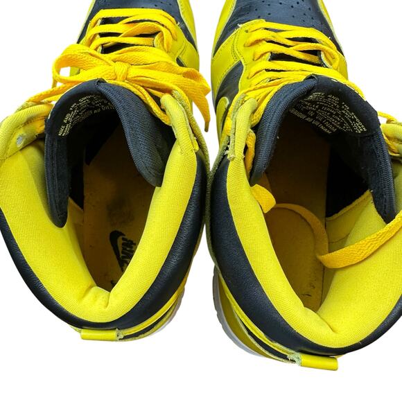 Nike Men\'s Dunk High SP Black/Varsity Maize Size 13 Iowa Hawkeyes (CZ8149-002) main image 7